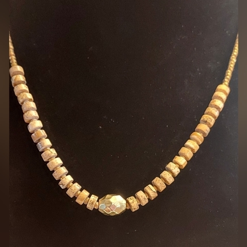 BPD Betsy Pittard Designs Necklace W/ Copper And Brown Color Beading.